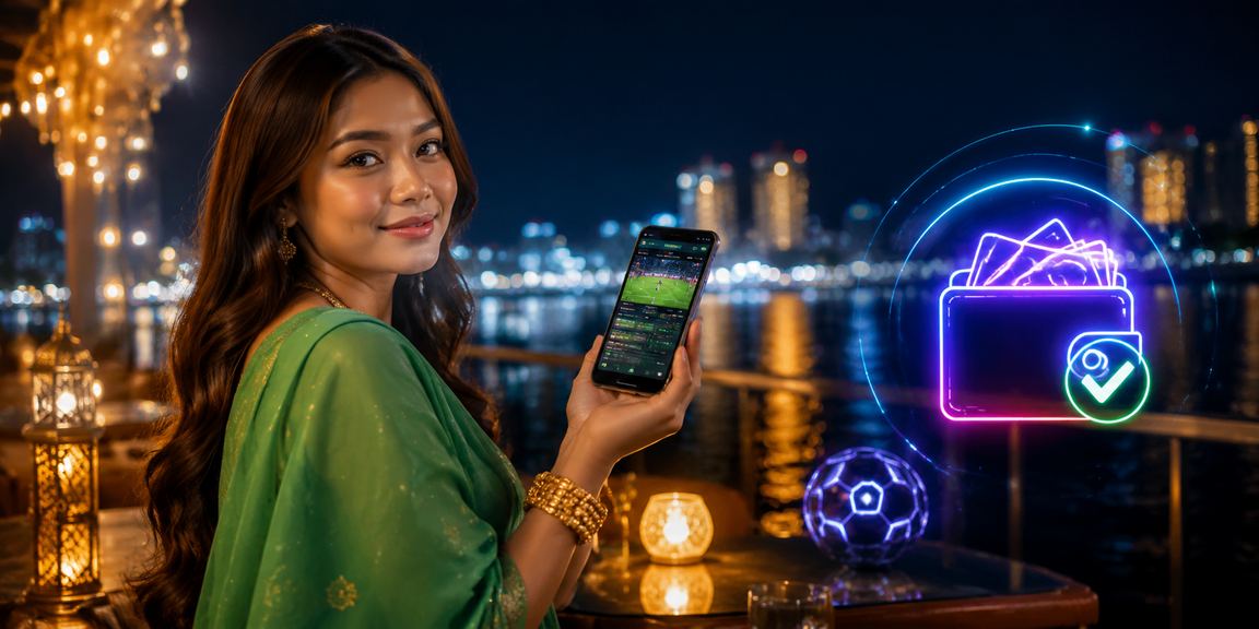 Pemain Malaysia menggunakan platform maga888 pada telefon mudah alih semasa Hari Raya